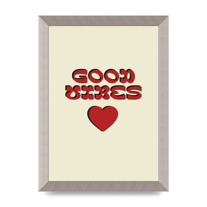 Good Vibes" Art For The Home - A4 framed