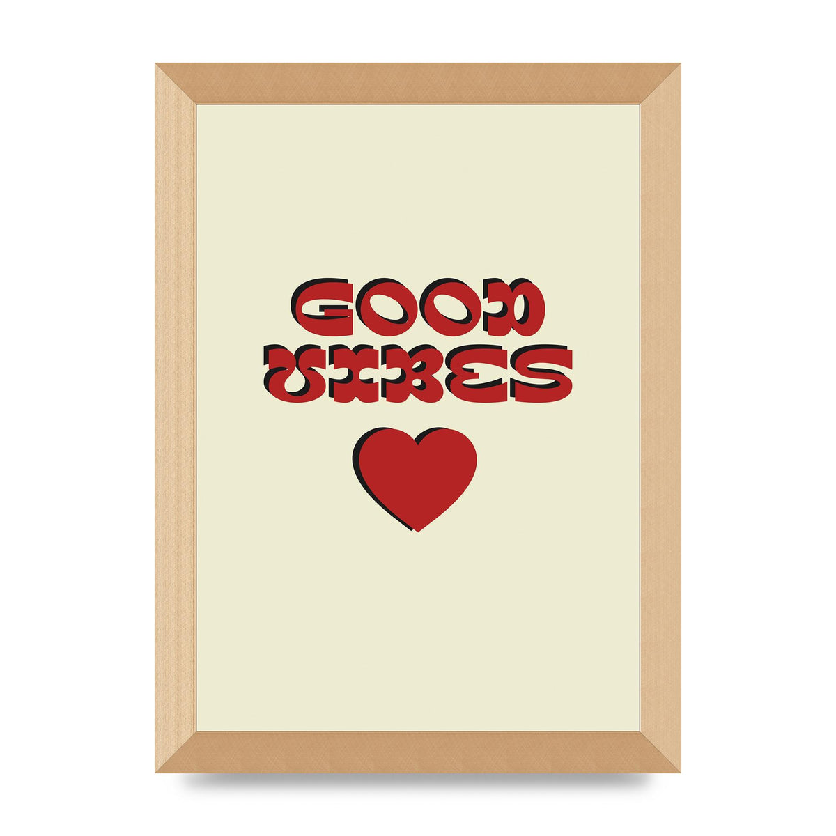 Good Vibes" Art For The Home - A4 framed
