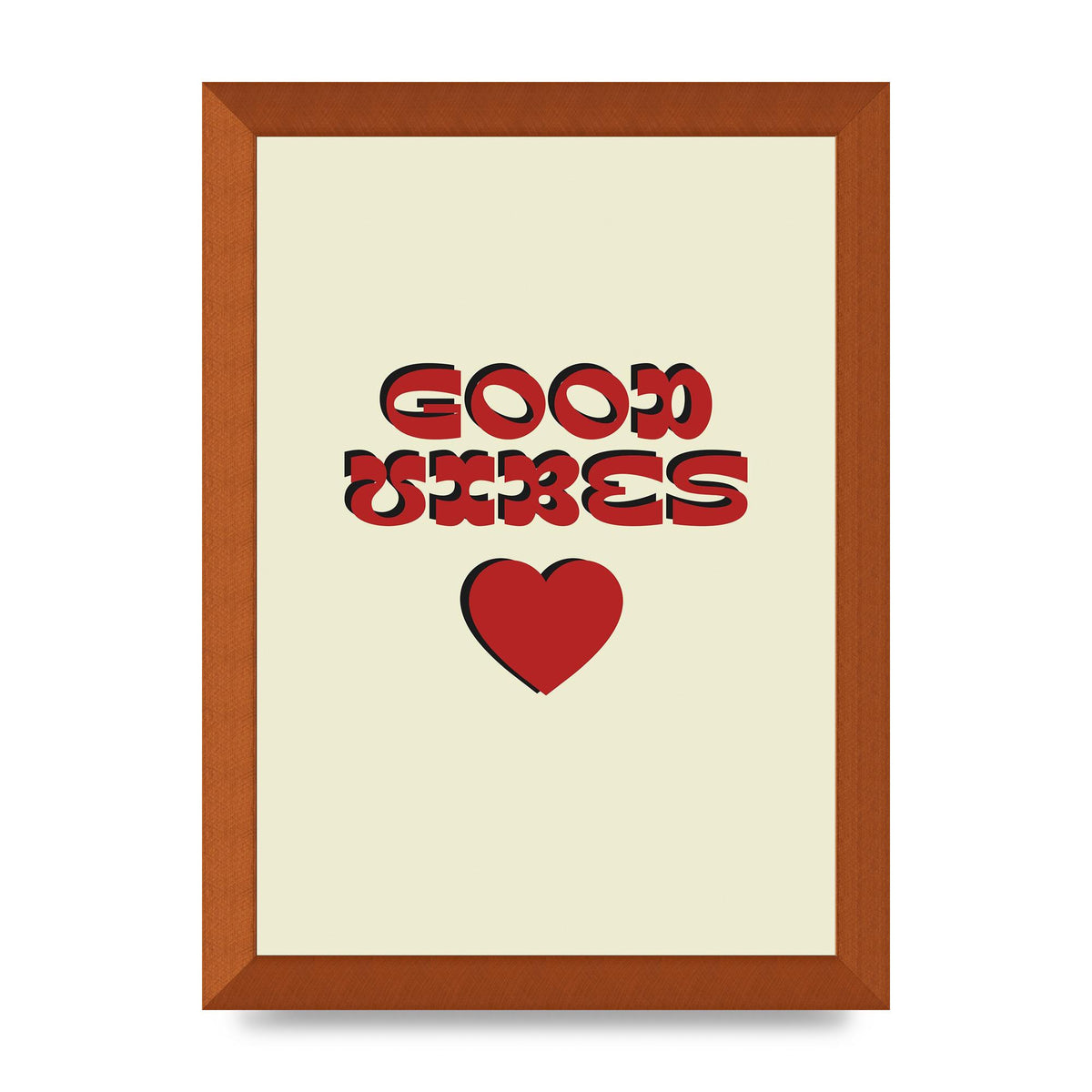 Good Vibes" Art For The Home - A4 framed