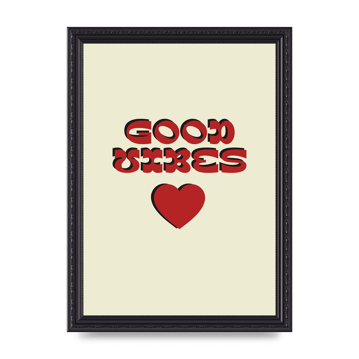 Good Vibes" Art For The Home - A4 framed