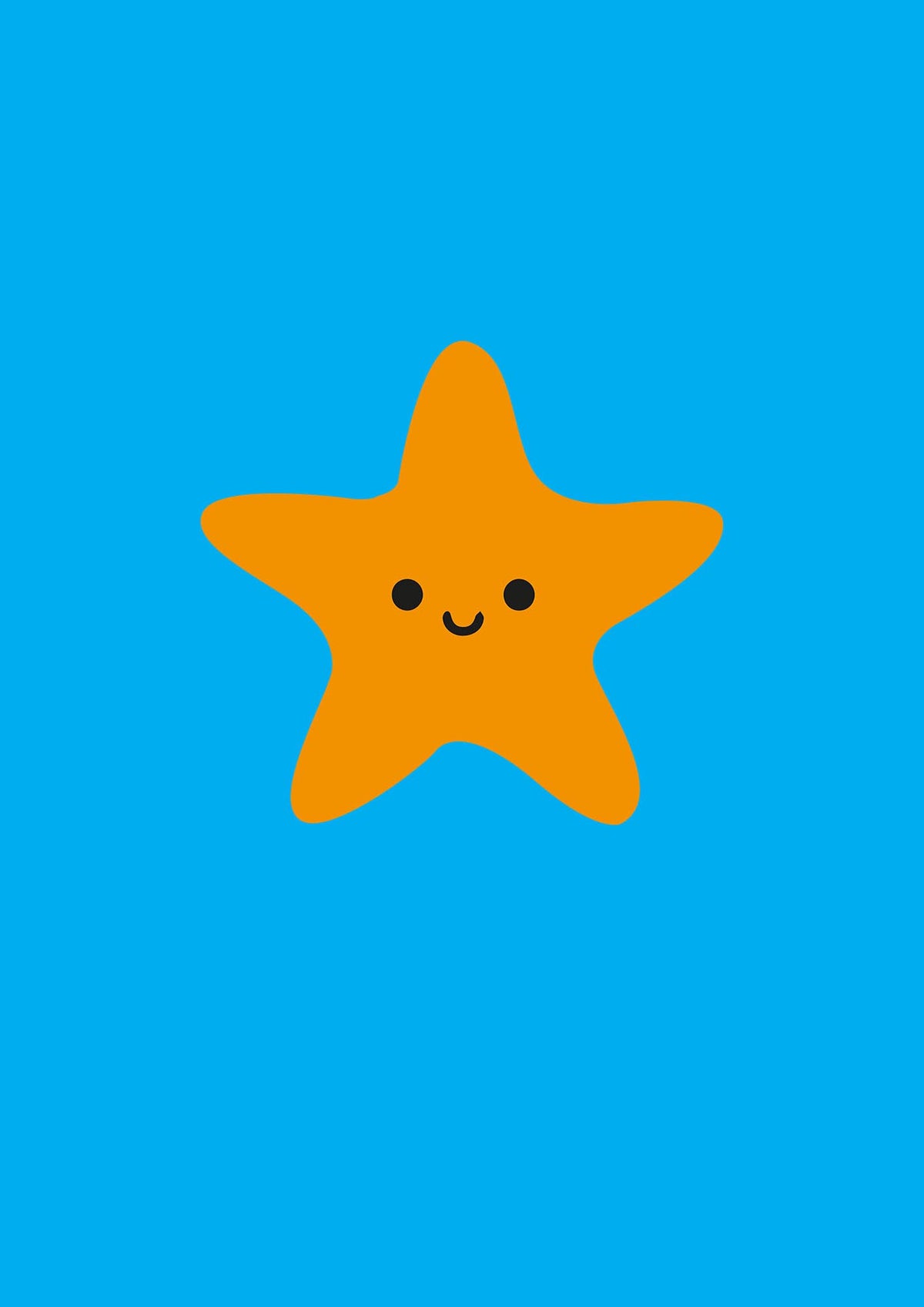 Kids Starfish Illustration Boys Art For The Home - detail