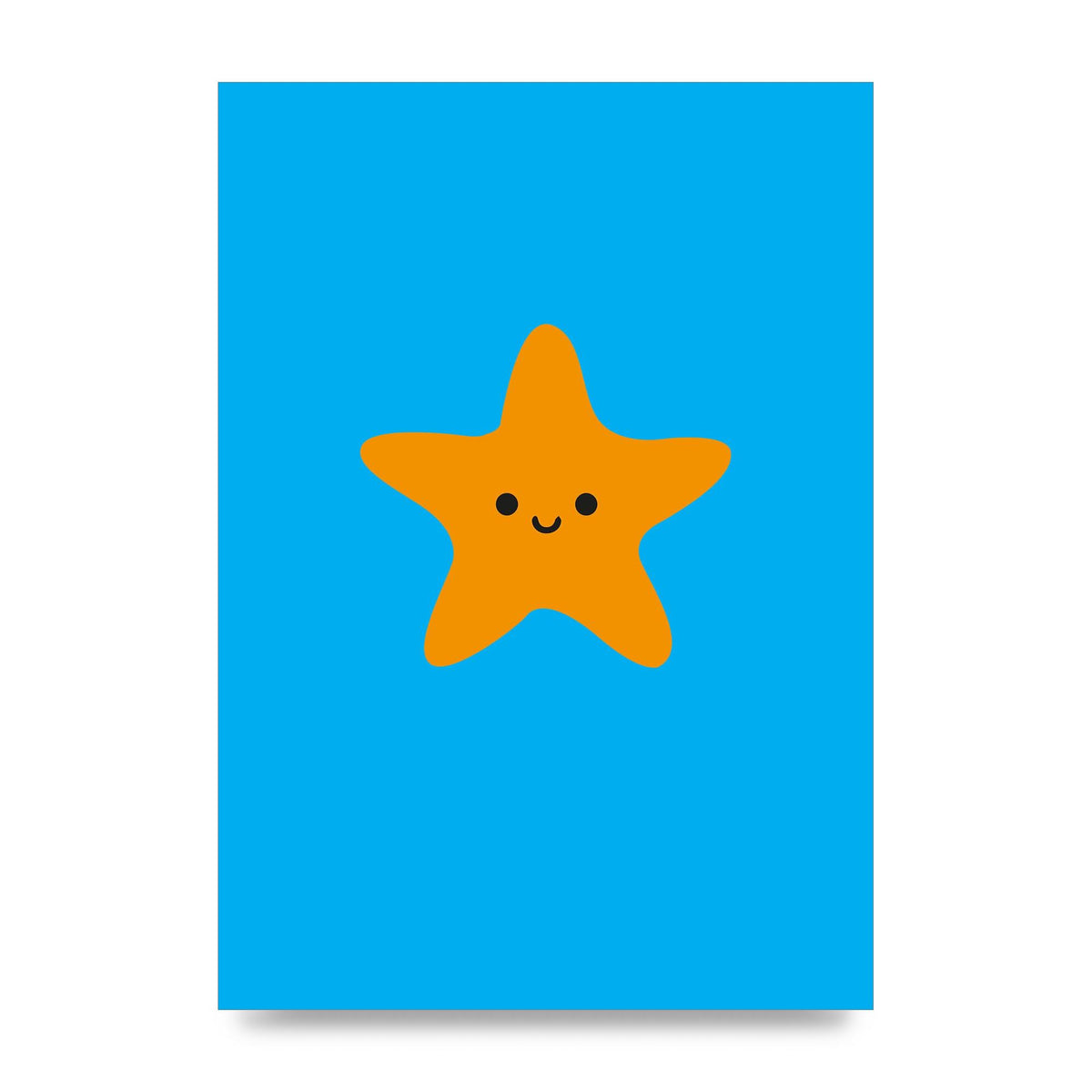 Kids Starfish Illustration Boys Art For The Home - unframed print