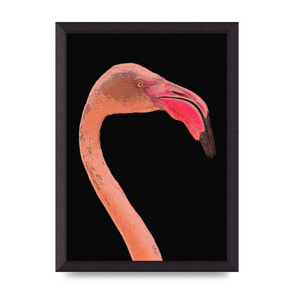 Closeup Flamingo Wall Art - detail