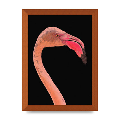 Closeup Flamingo Wall Art - detail