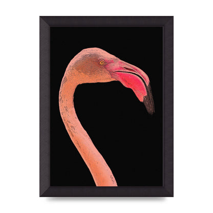 Closeup Flamingo Wall Art - detail