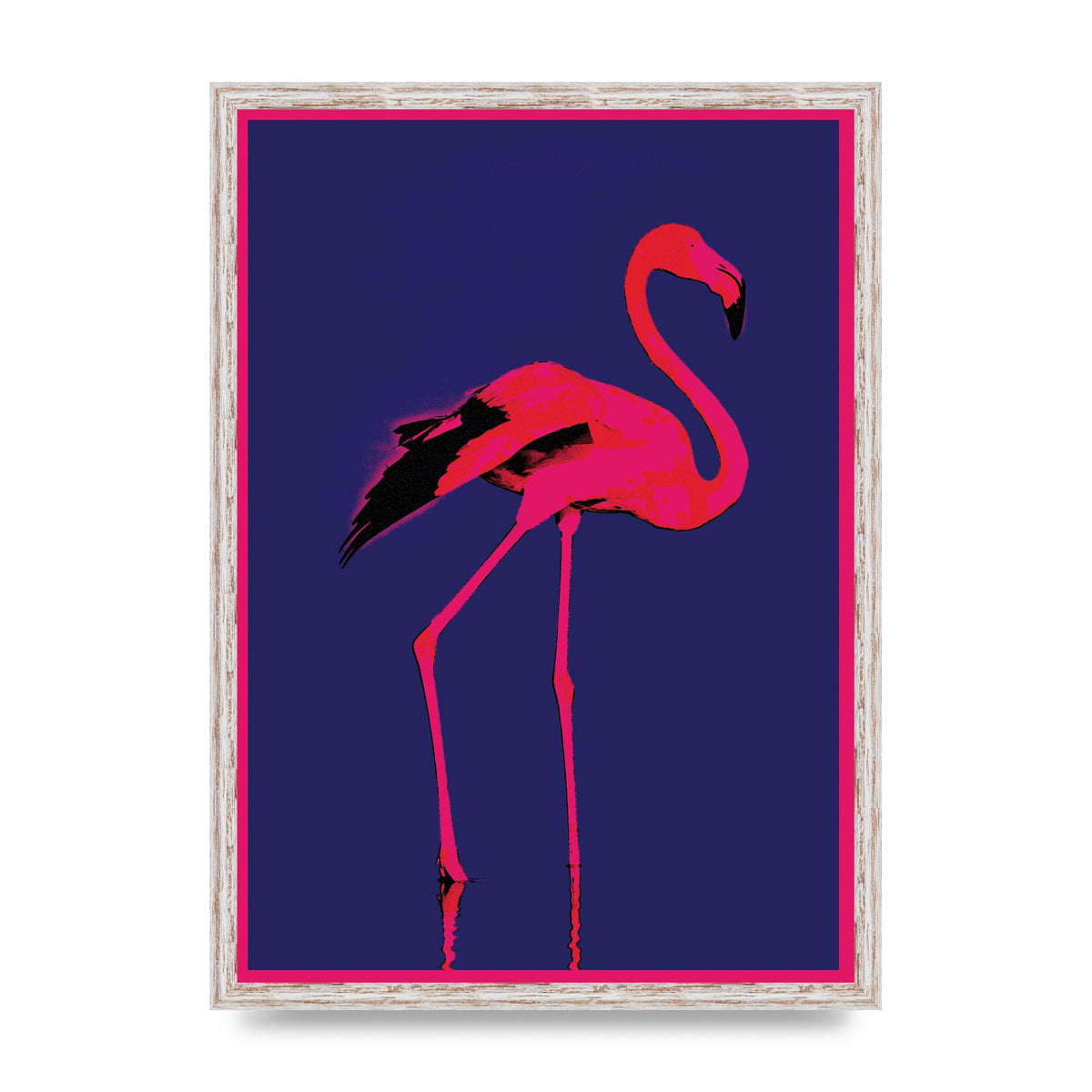 Pink Flamingo Art For The Home - A2 framed