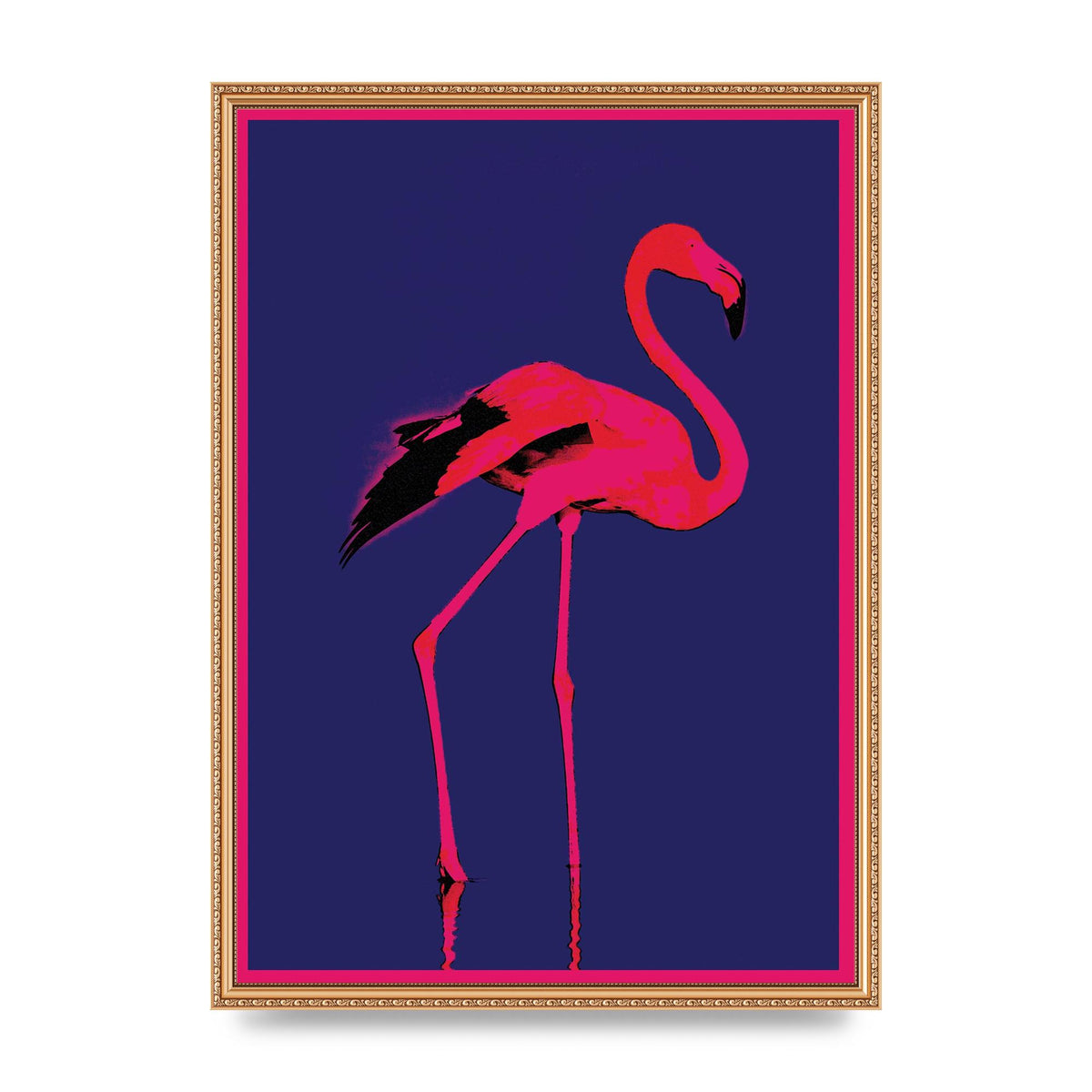 Pink Flamingo Art For The Home - A2 framed