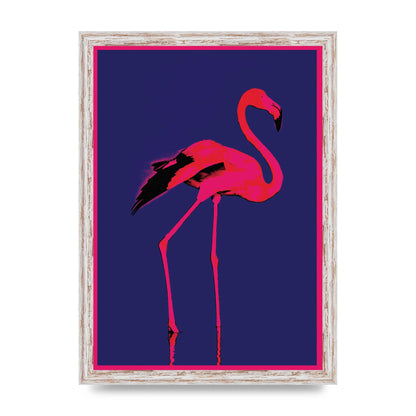 Pink Flamingo Art For The Home - A3 framed