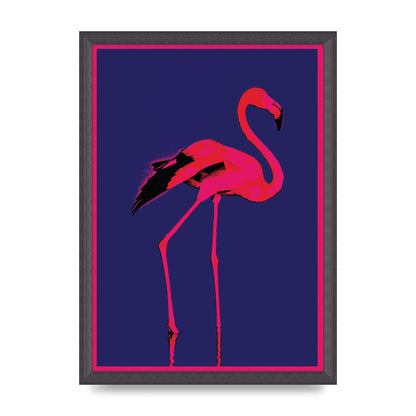 Pink Flamingo Art For The Home - A3 framed