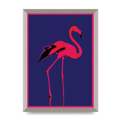 Pink Flamingo Art For The Home - A3 framed
