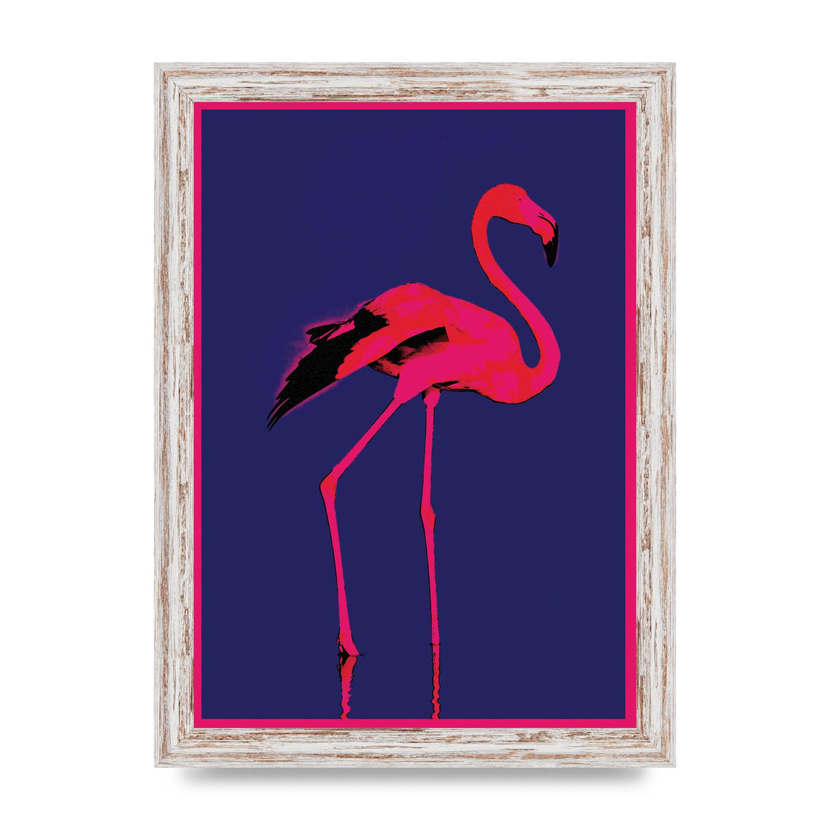 Pink Flamingo Art For The Home - A4 framed