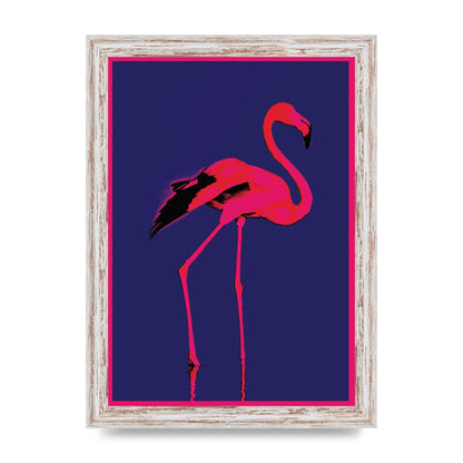 Pink Flamingo Art For The Home - A4 framed