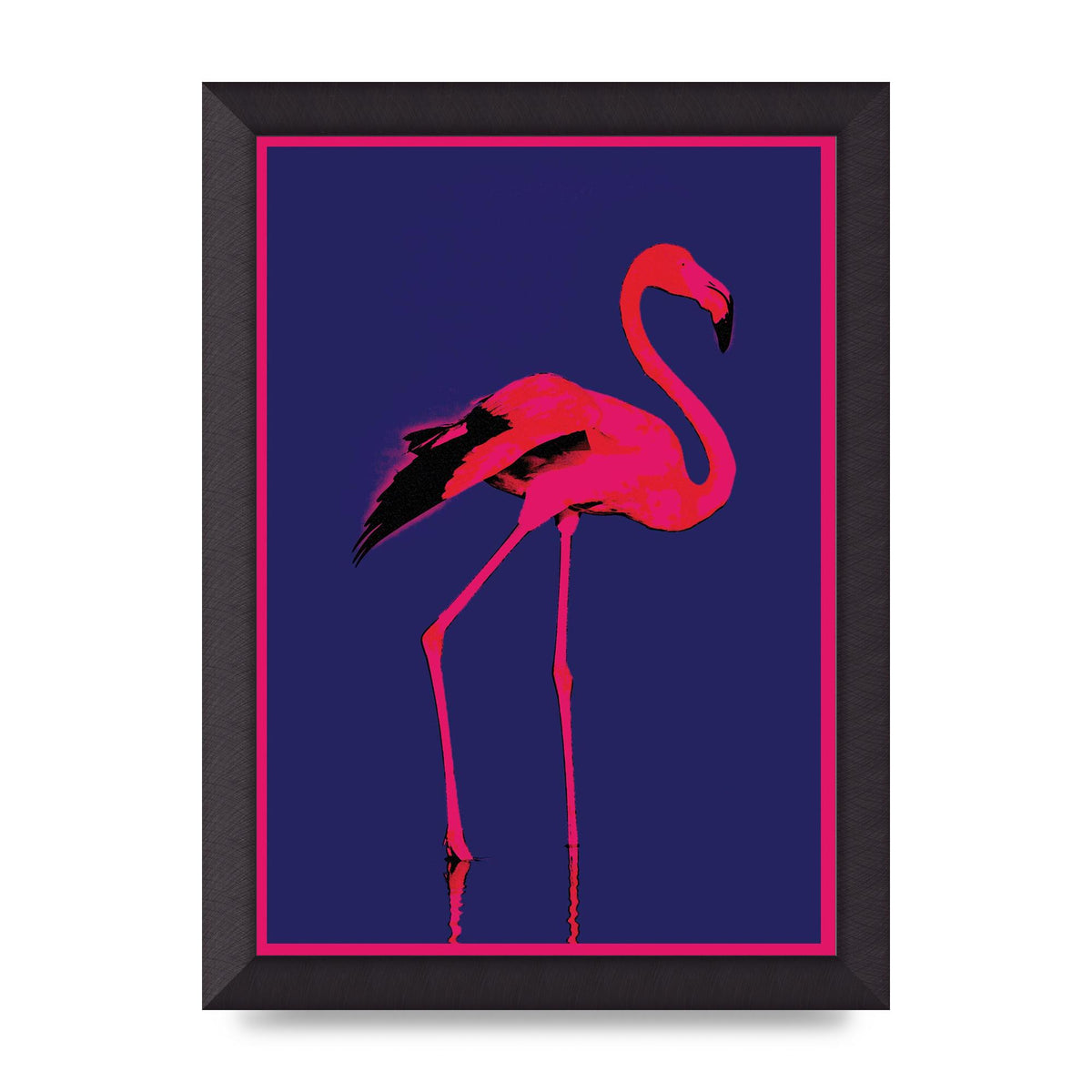 Pink Flamingo Art For The Home - A4 framed