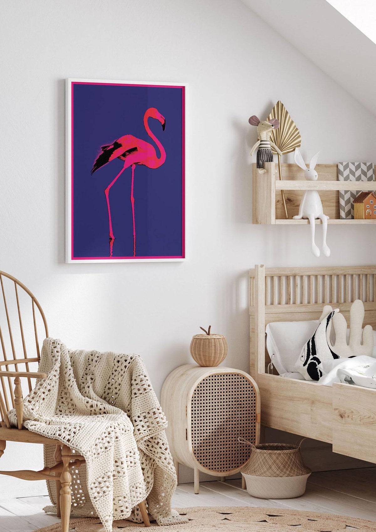 Pink Flamingo Art For The Home - nursery 1