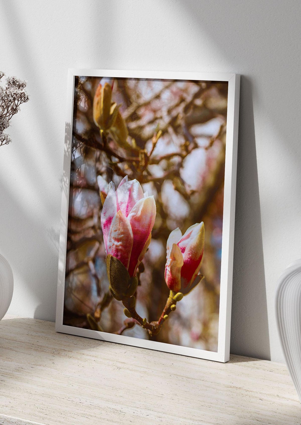 Floral Bud Wall Art - living room 2