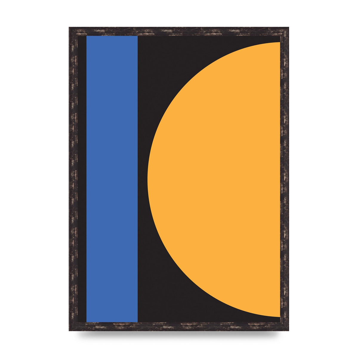 Black Abstract Shapes Three Art For The Home - A2 framed