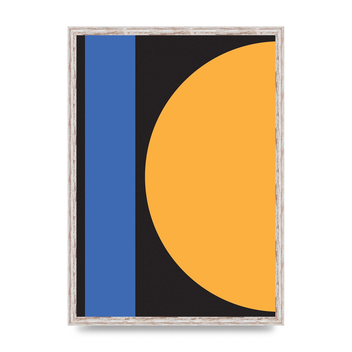 Black Abstract Shapes Three Art For The Home - A2 framed
