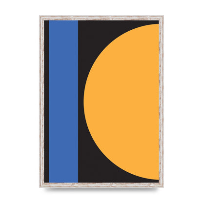 Black Abstract Shapes Three Art For The Home - A2 framed