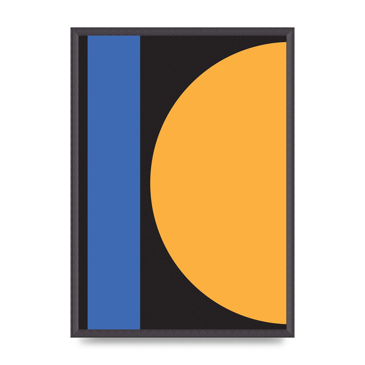 Black Abstract Shapes Three Art For The Home - A2 framed