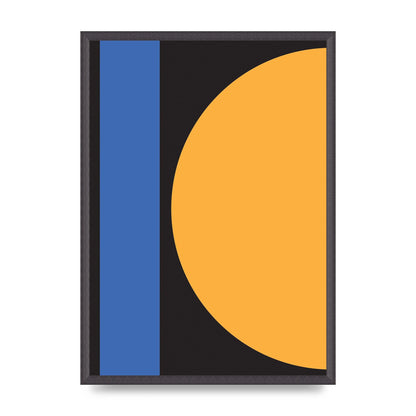 Black Abstract Shapes Three Art For The Home - A2 framed