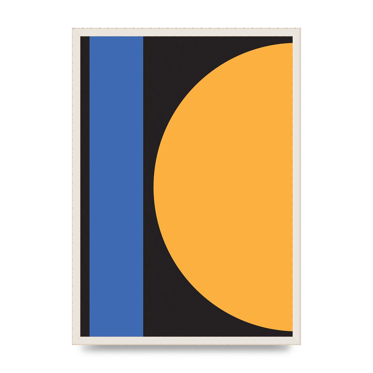 Black Abstract Shapes Three Art For The Home - A2 framed