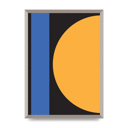 Black Abstract Shapes Three Art For The Home - A2 framed