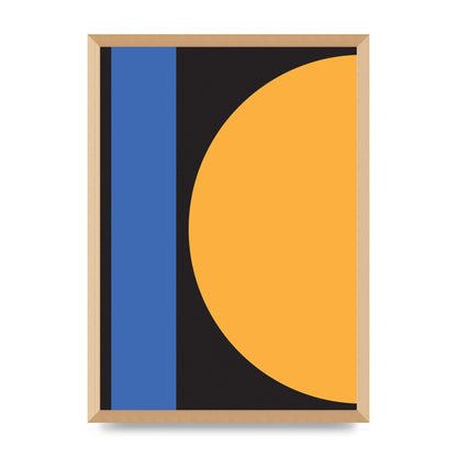 Black Abstract Shapes Three Art For The Home - A2 framed