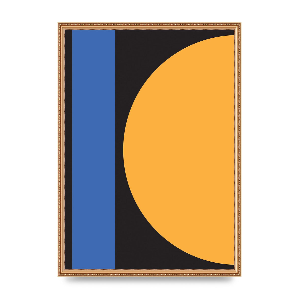 Black Abstract Shapes Three Art For The Home - A2 framed