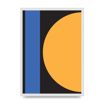 Black Abstract Shapes Three Art For The Home - A2 framed