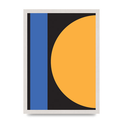 Black Abstract Shapes Three Art For The Home - A3 framed