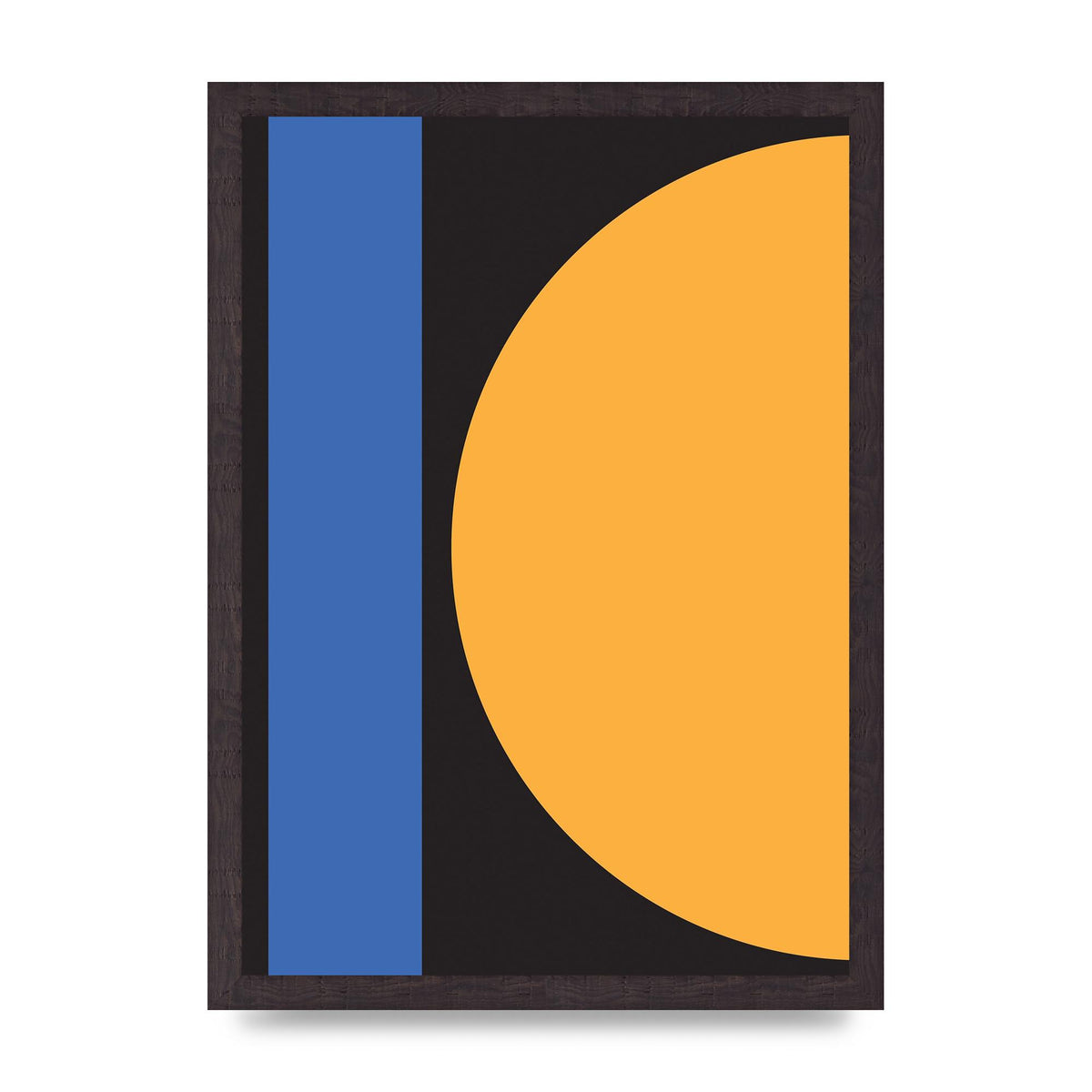 Black Abstract Shapes Three Art For The Home - A3 framed