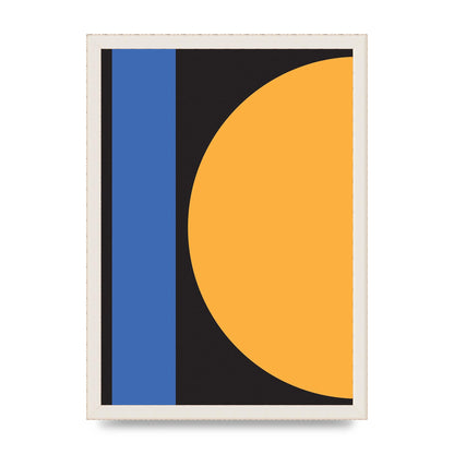 Black Abstract Shapes Three Art For The Home - A3 framed