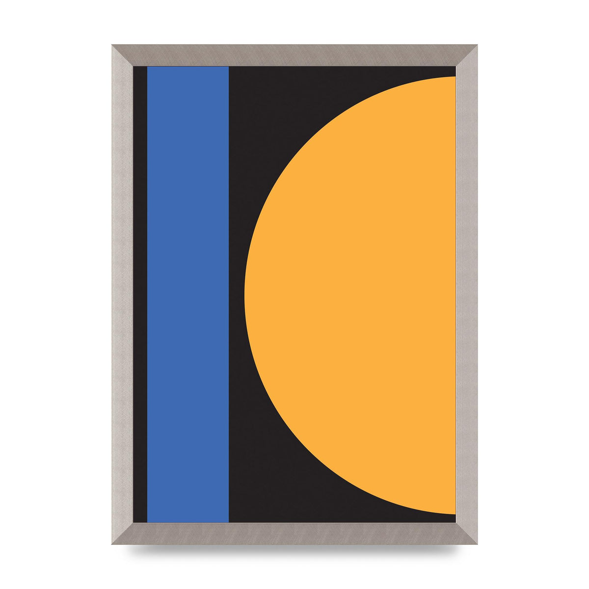 Black Abstract Shapes Three Art For The Home - A3 framed