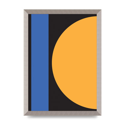 Black Abstract Shapes Three Art For The Home - A3 framed