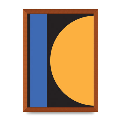Black Abstract Shapes Three Art For The Home - A3 framed