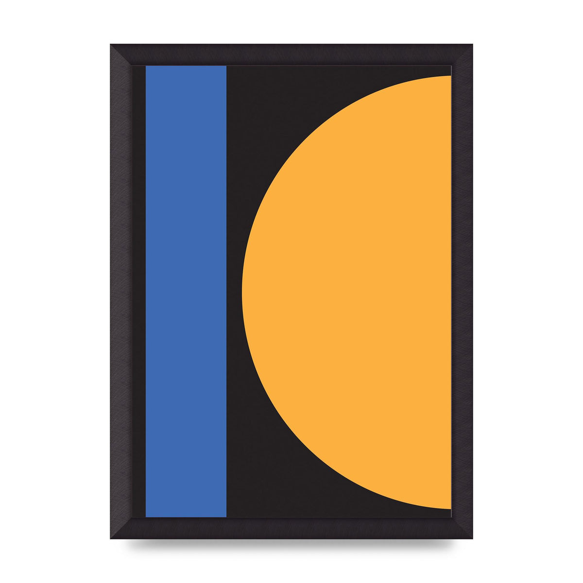 Black Abstract Shapes Three Art For The Home - A3 framed
