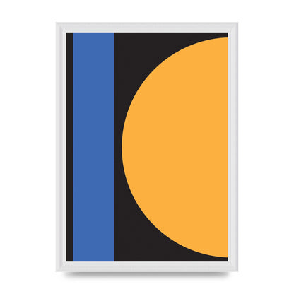 Black Abstract Shapes Three Art For The Home - A3 framed