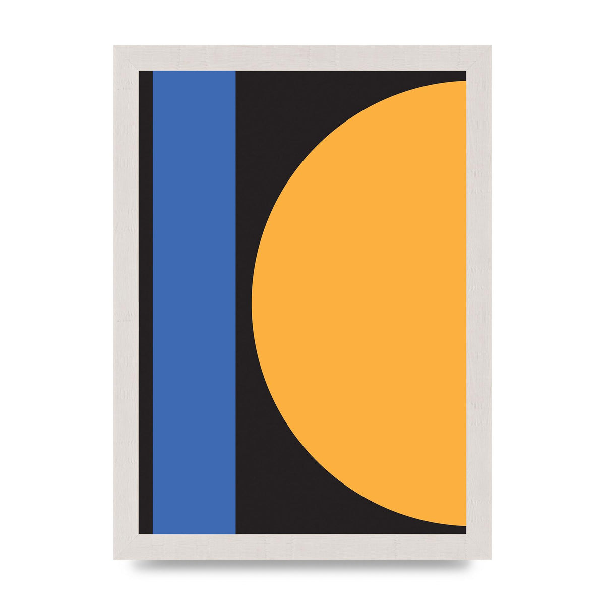 Black Abstract Shapes Three Art For The Home - A4 framed