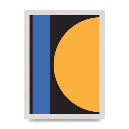 Black Abstract Shapes Three Art For The Home - A4 framed
