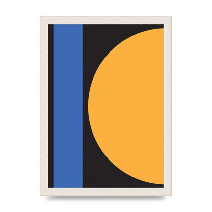 Black Abstract Shapes Three Art For The Home - A4 framed