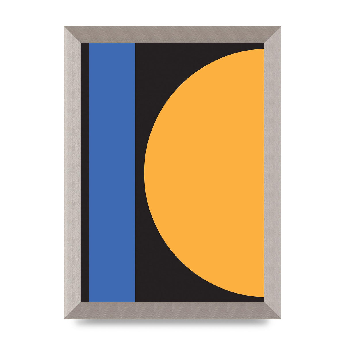 Black Abstract Shapes Three Art For The Home - A4 framed