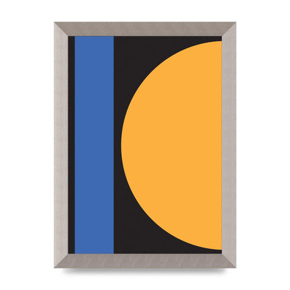 Black Abstract Shapes Three Art For The Home - A4 framed