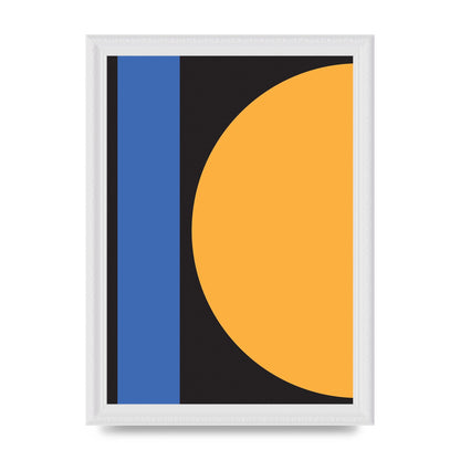 Black Abstract Shapes Three Art For The Home - A4 framed