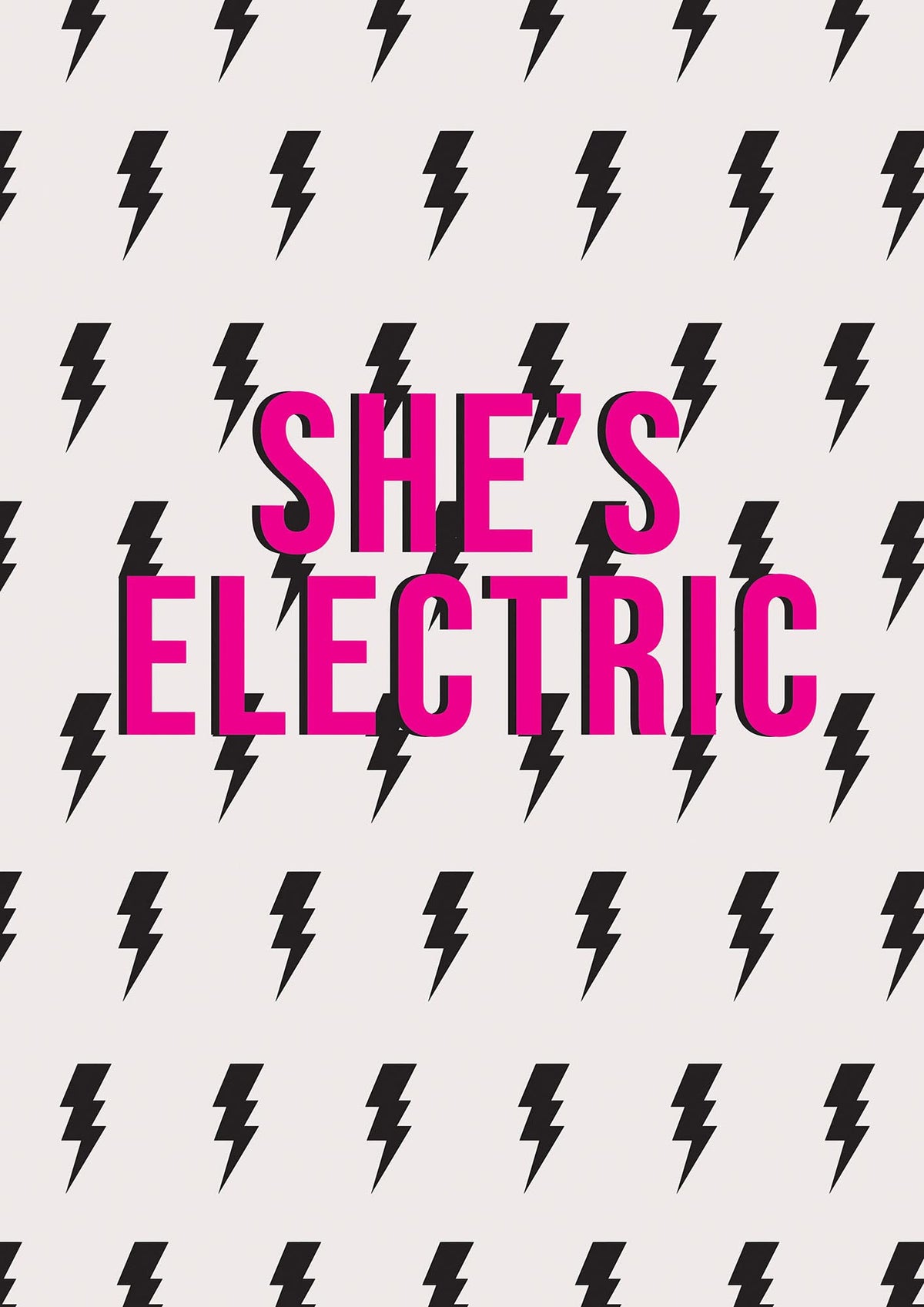Shes Electric Pattern Wall Art - detail