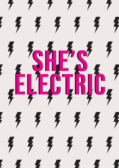 Shes Electric Pattern Wall Art - detail