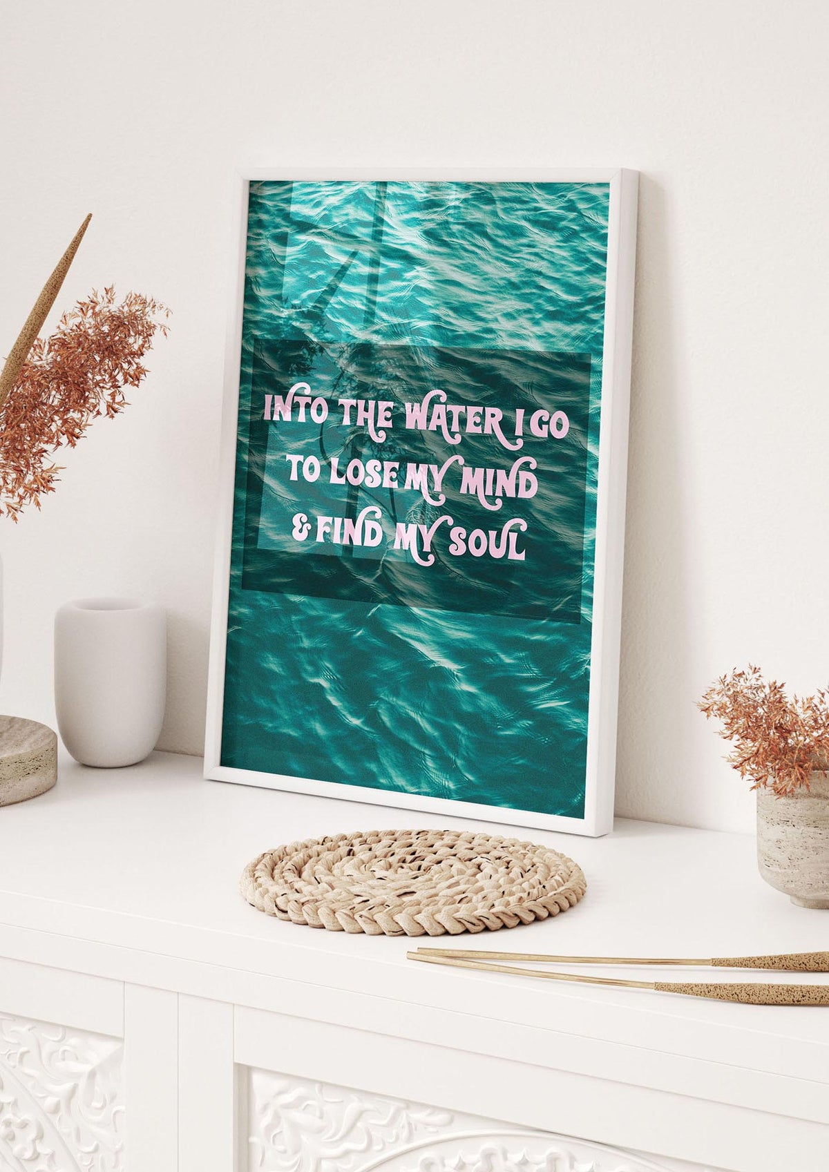 Into The Water Rhyme Swimming" Printed Poster - hall 1