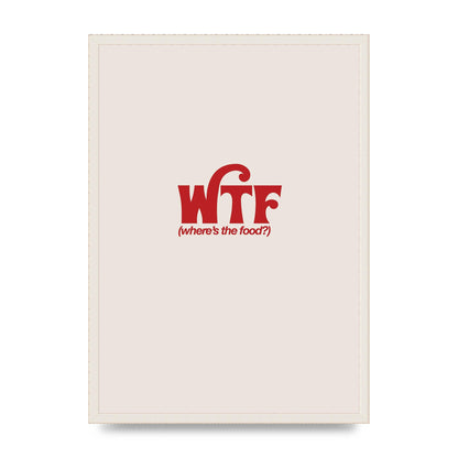 WTF Food Red" Art For The Home - A2 framed