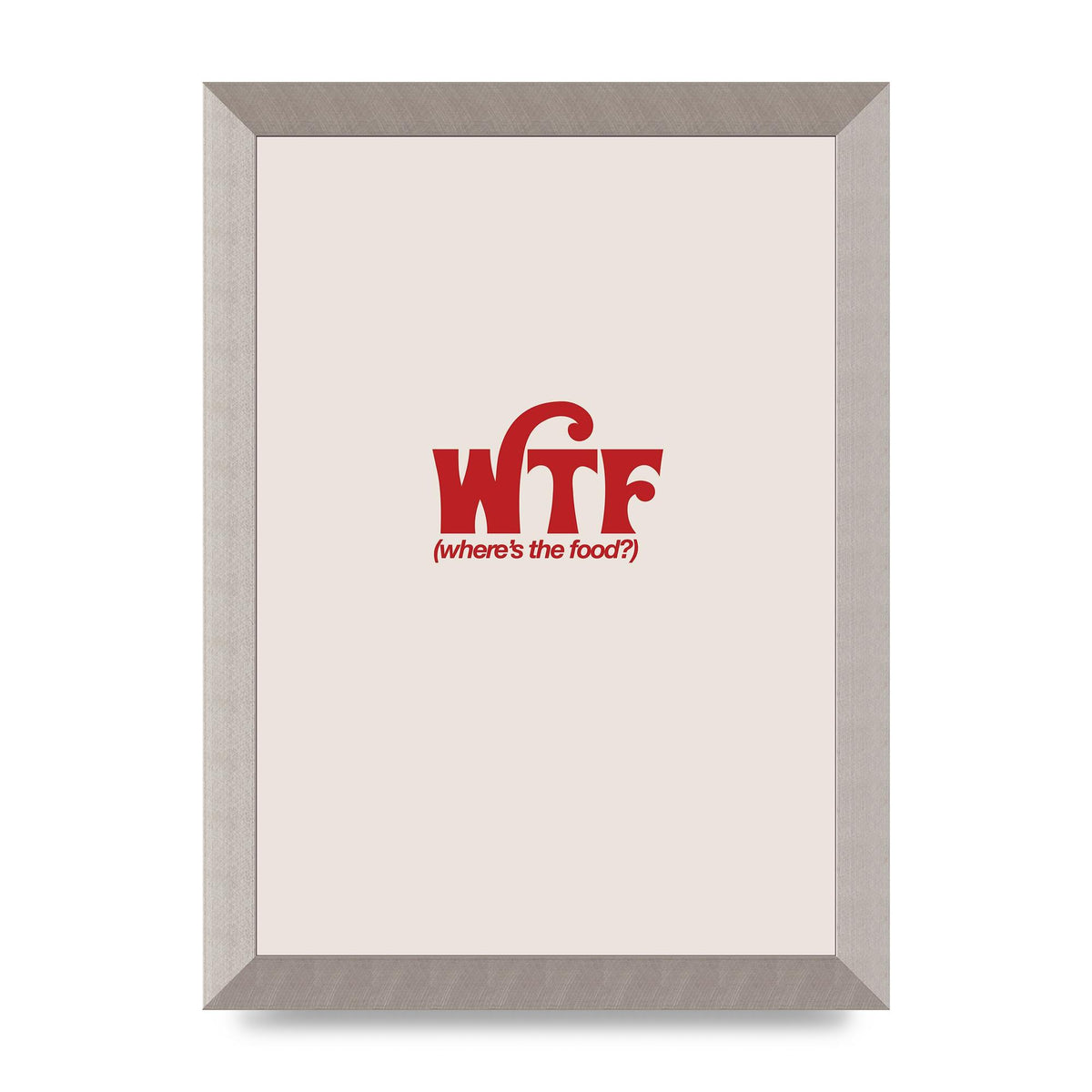 WTF Food Red" Art For The Home - A4 framed