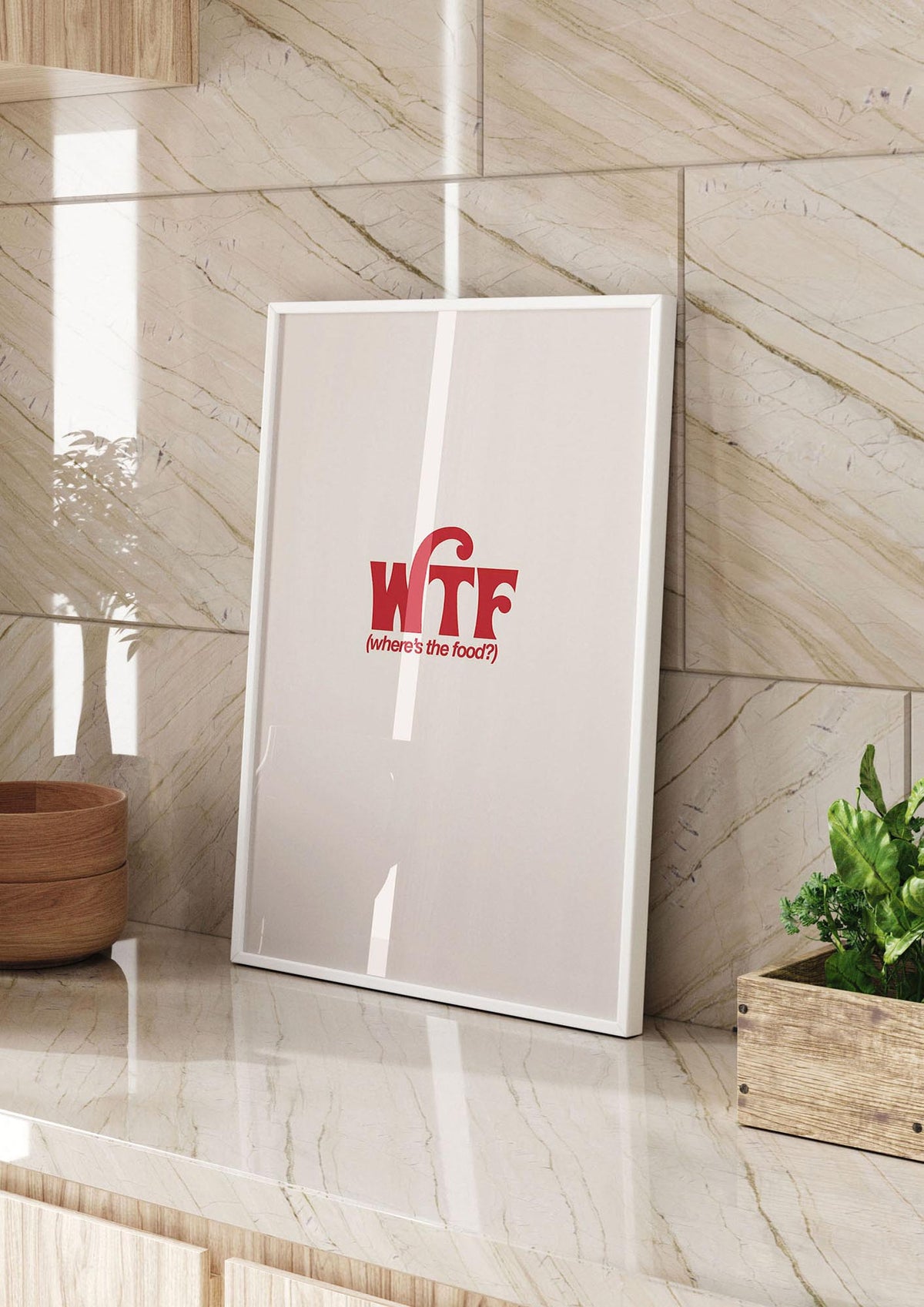WTF Food Red" Art For The Home - kitchen 2