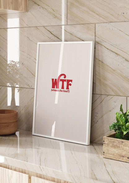 WTF Food Red" Art For The Home - kitchen 2